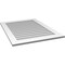 Ekena Millwork Vertical Surface Mount PVC Gable Vent: Non-Functional, w/3-1/2"W x 1"H, Standard Frame, 30"W x 40"H GVPVE30X4001SN - alternate 5